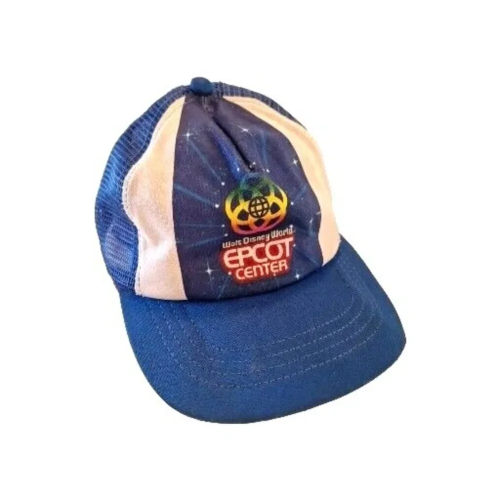 1982 Youth Walt Disney World Epcot Center Trucker Hat Snapback Child Vintage